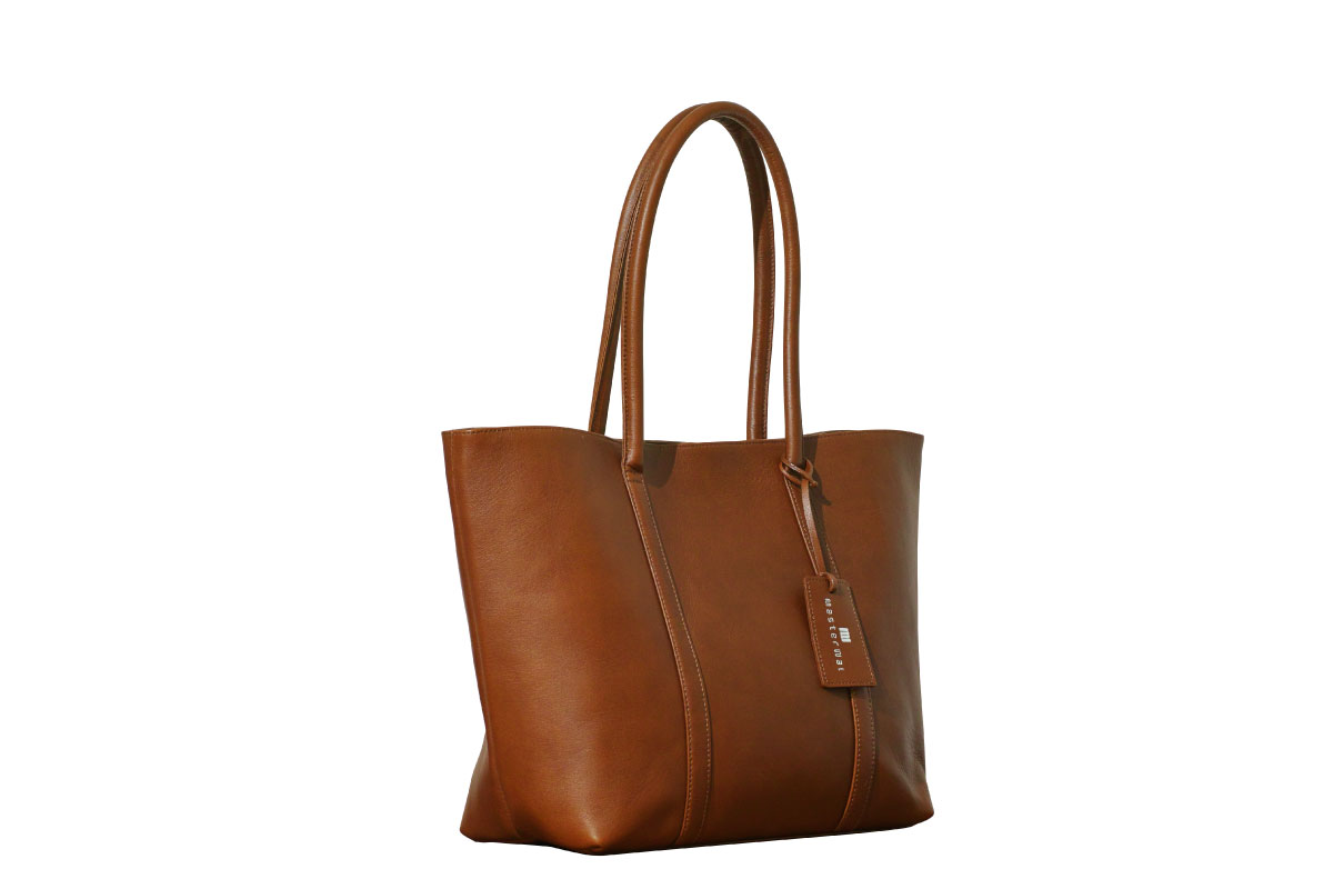 UN LEATHER TOTE BAG PATINA(ダークブラウン)