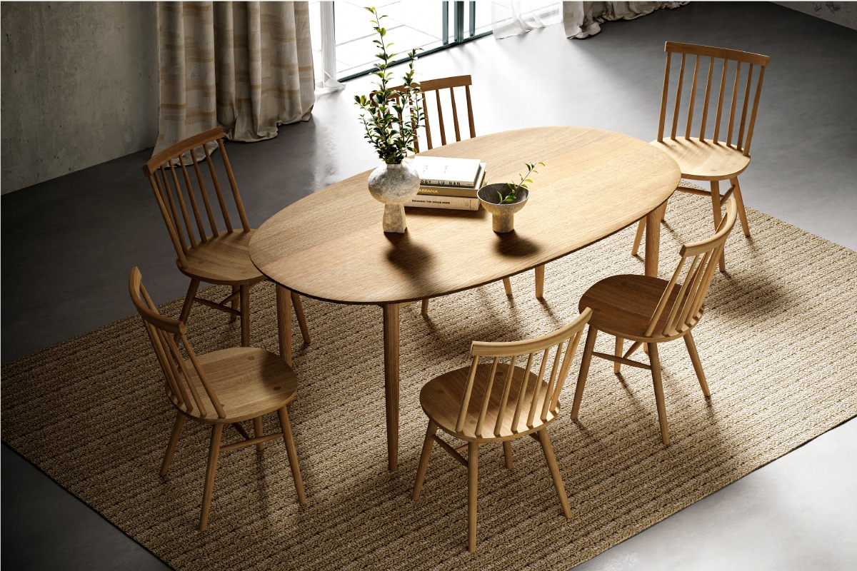 Blueprint N5/2 DINING TABLE (OVAL) W180 × D100 cm