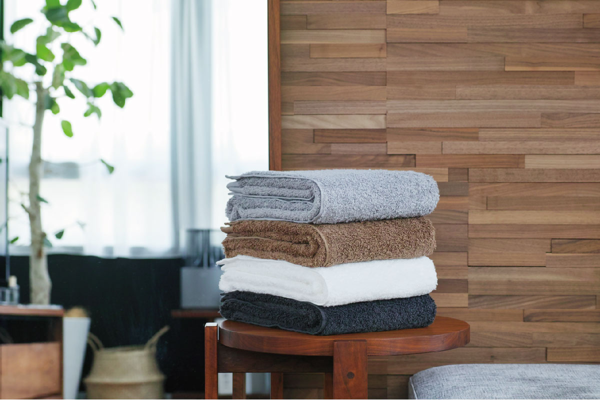 MASTERWAL BLISS TOWEL ダークグレー バスタオル(123×64cm)