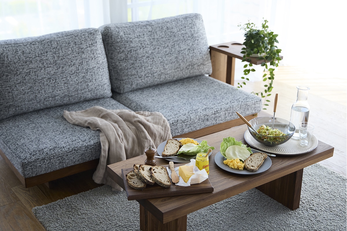 DANISH LOW LIVING TABLE W100cm x D100cm x H30cm