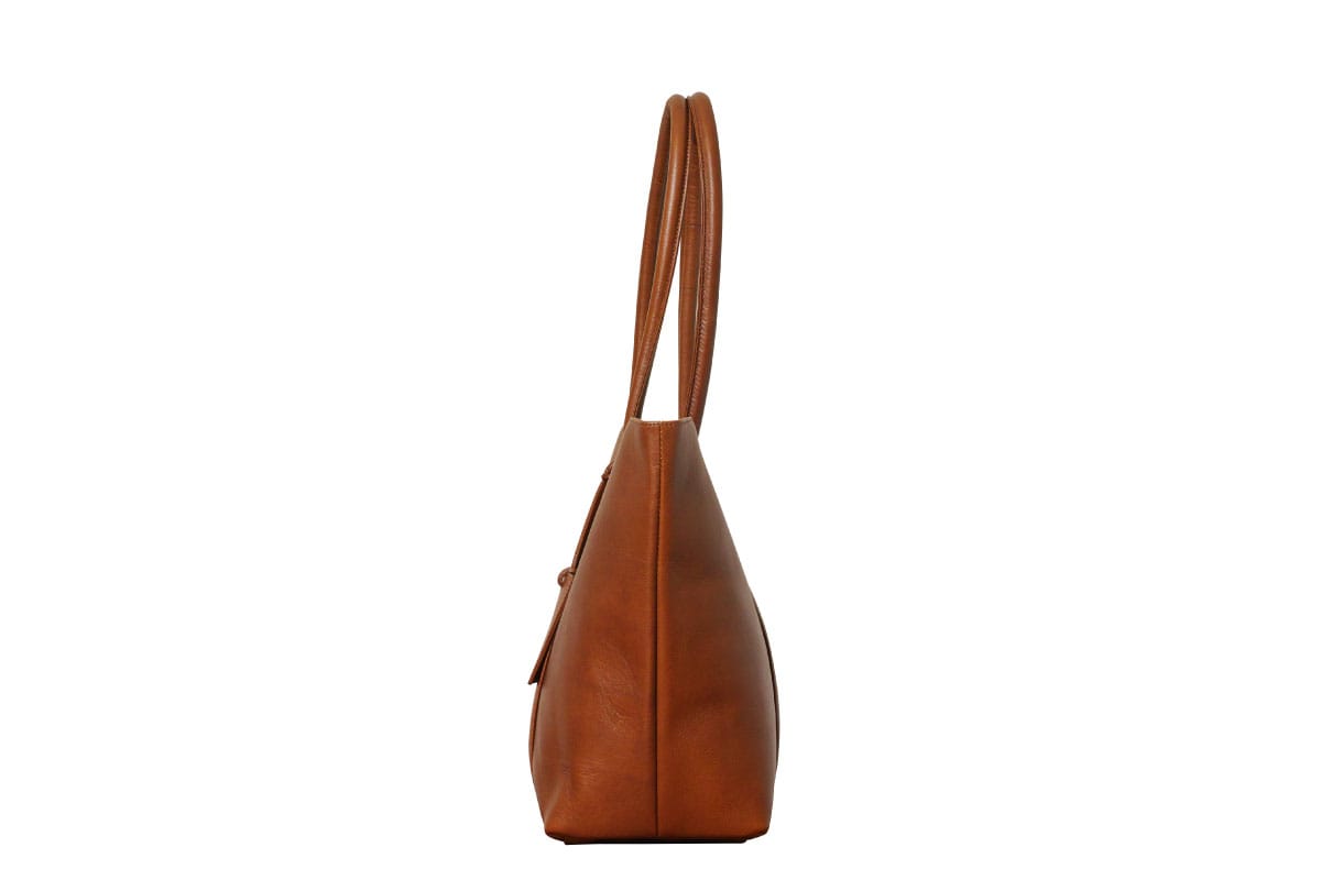 UN LEATHER TOTE BAG PATINA(ダークブラウン)