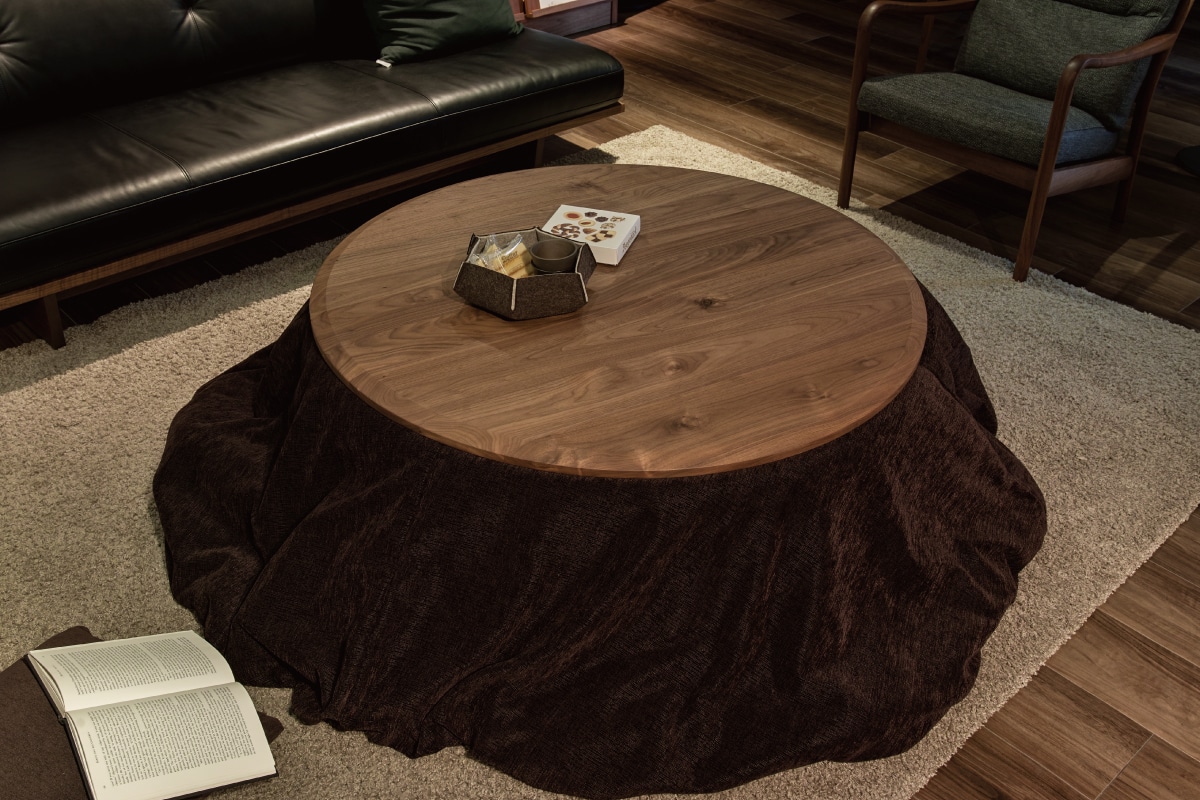 COMMON ROOTS | ORANGE KOTATSU ROUND TABLE φ100×H400
