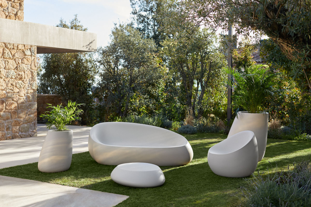 VONDOM | STONE PLANTER SMALL 55008A 小