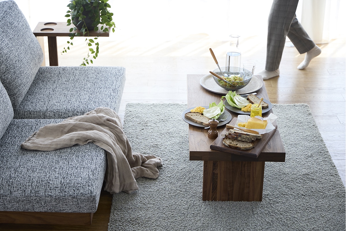 DANISH LOW LIVING TABLE W100cm x D100cm x H30cm