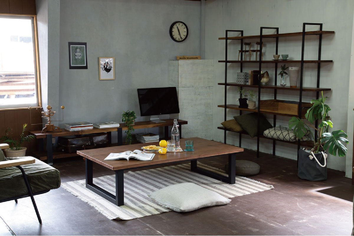 Nichibi Woodworks | SAI WalnutⅡ kotatsu table Walnut 180×90×38(cm)