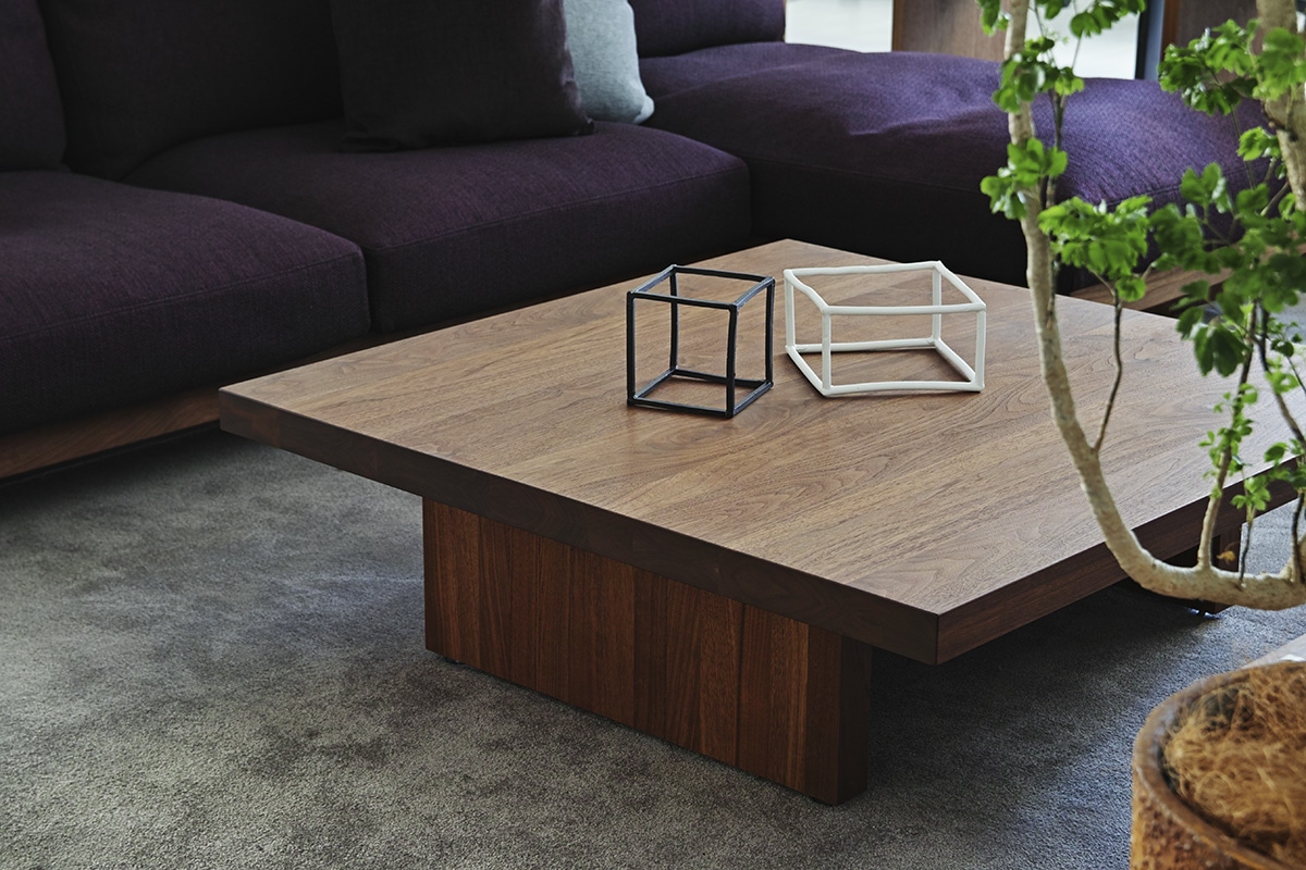 DANISH LOW LIVING TABLE W100cm x D100cm x H30cm