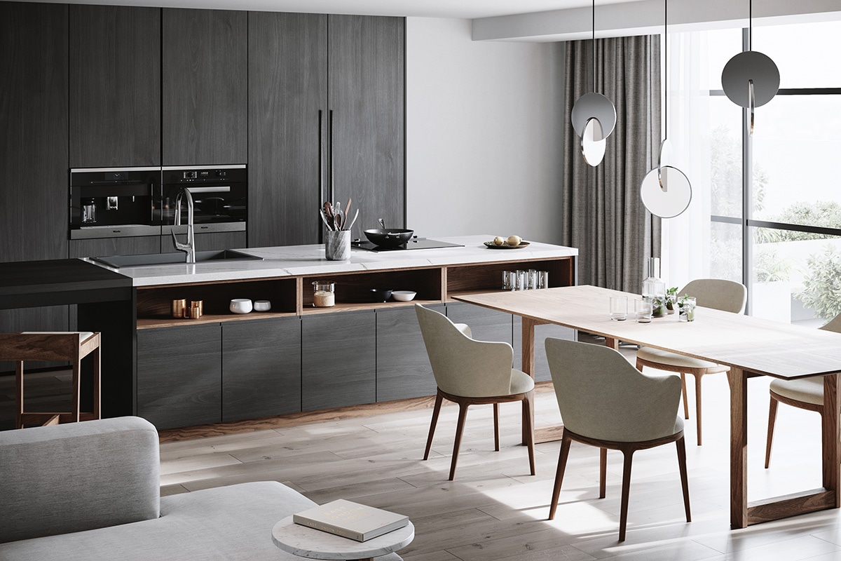 YU UT2 DINING TABLE W 220cm × D 90cm
