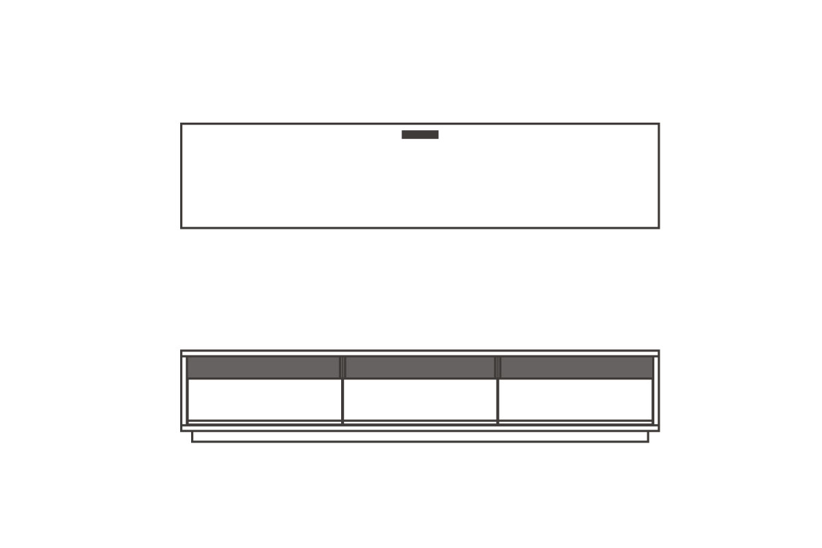 W220cm × D48cm