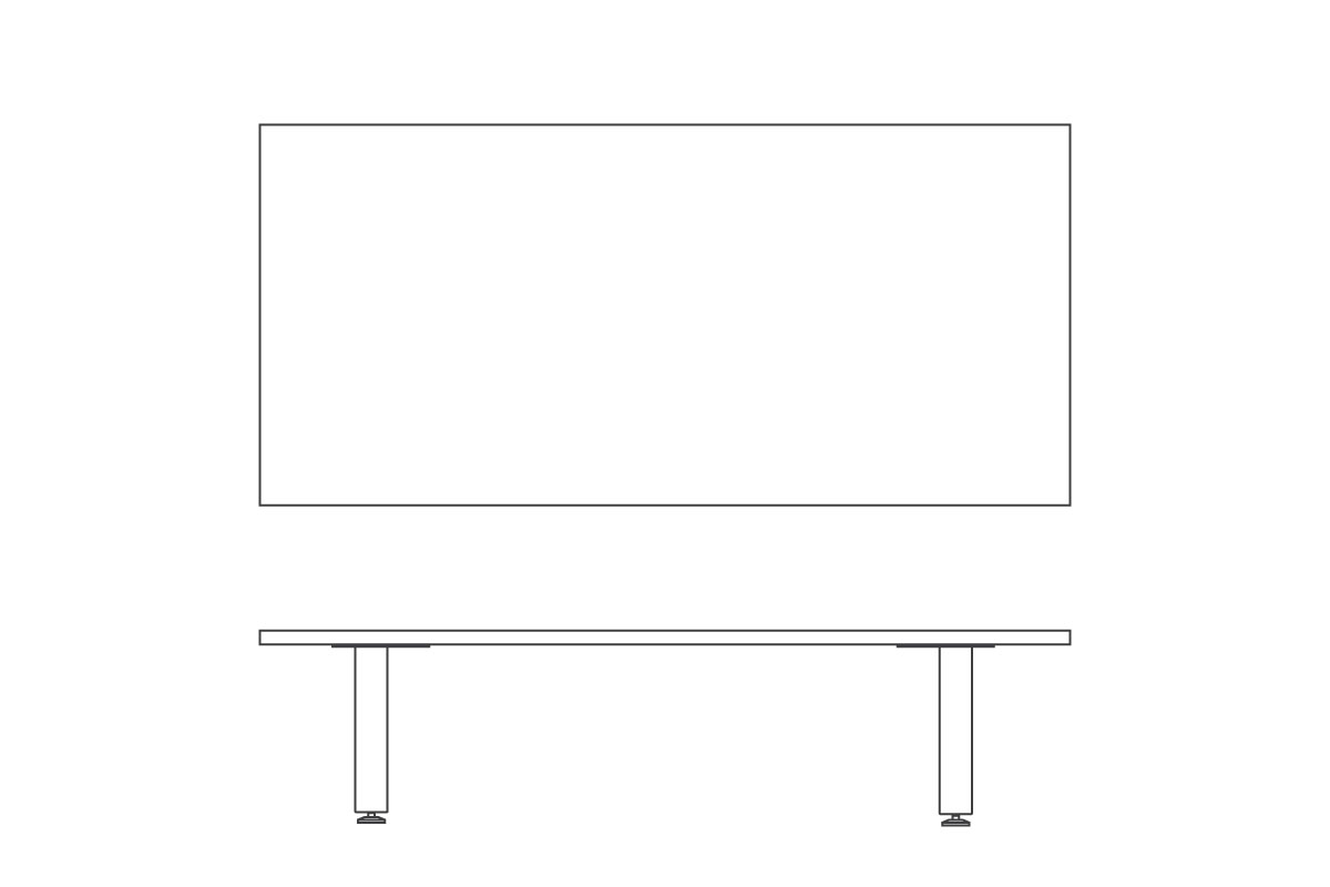 W 180cm × D 85cm
