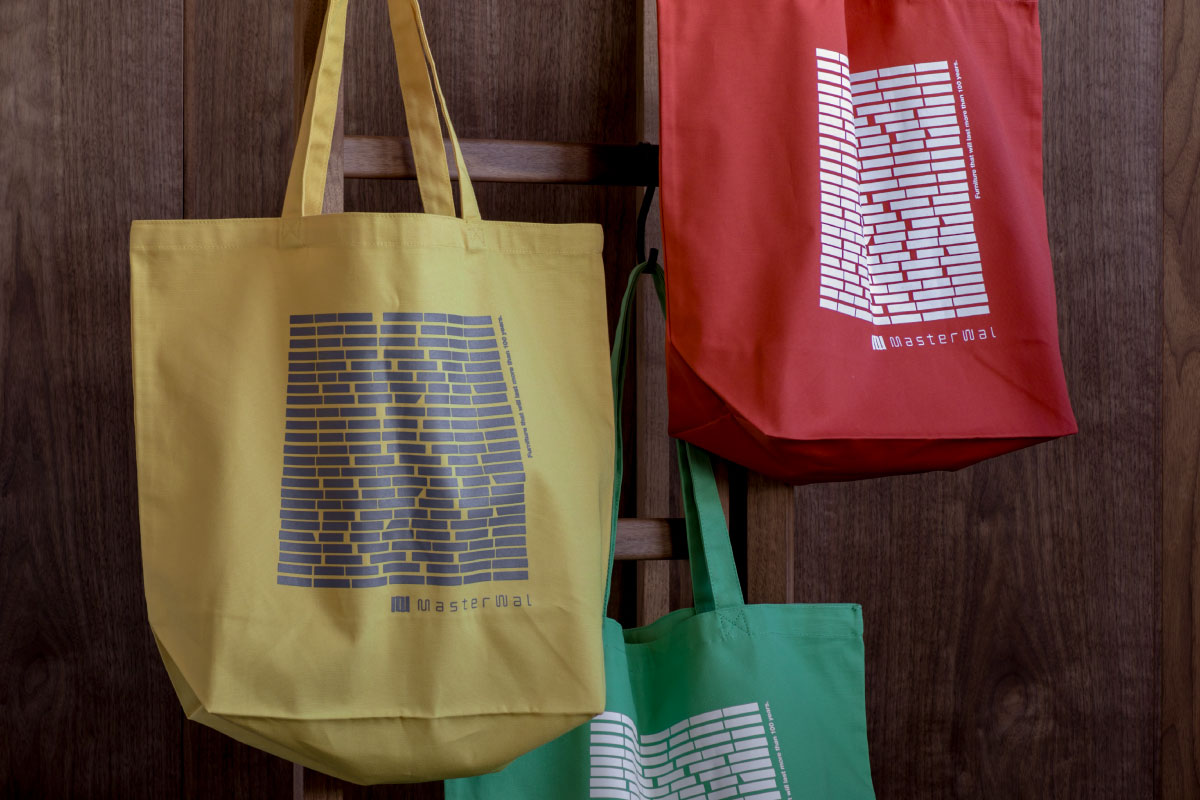 MASTERWAL FABRIC TOTE BAG LUMBER レッド
