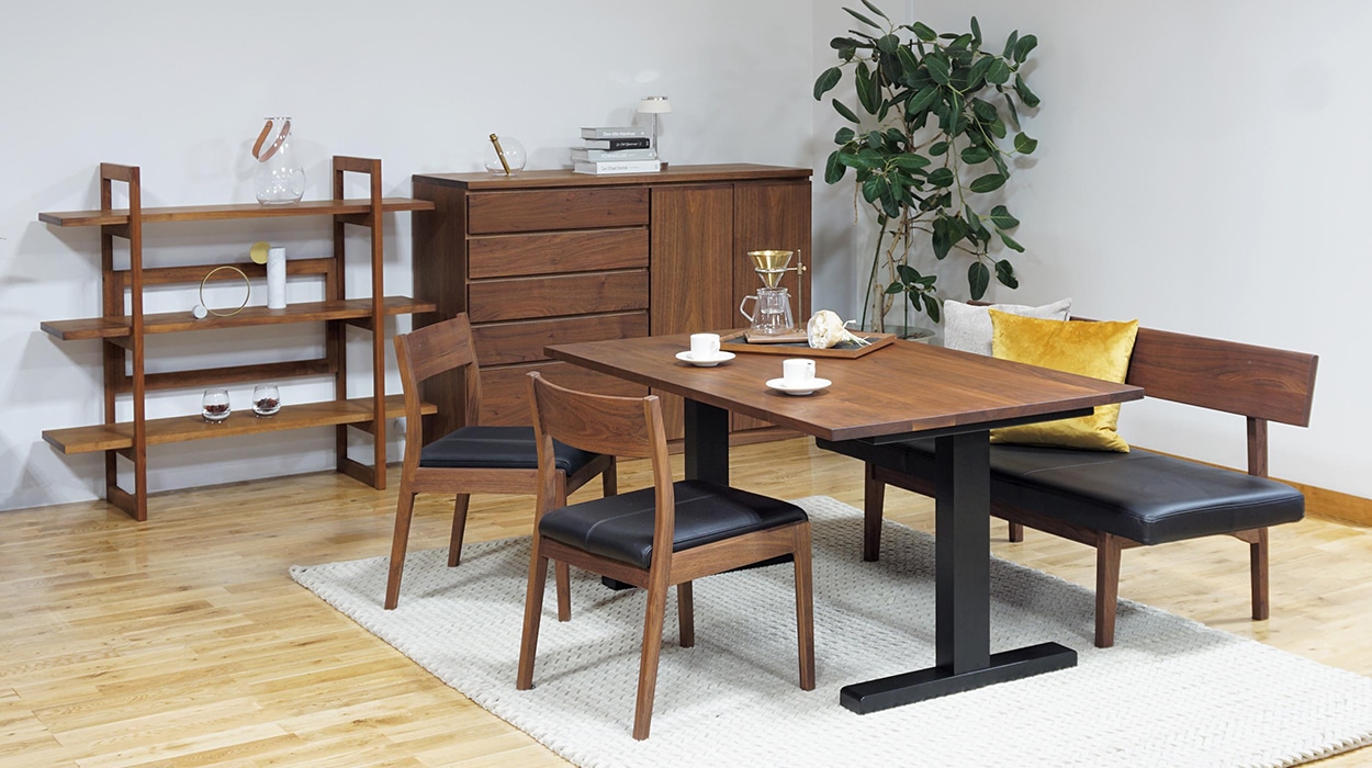 WILDWOOD LOW DINING TABLE W 120cm × D 84.5cm