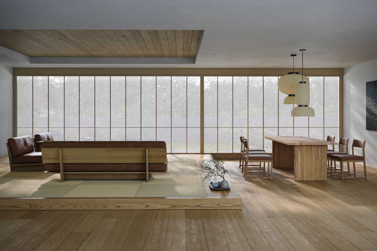 DANISH DINING TABLE W 180cm × D 95cm