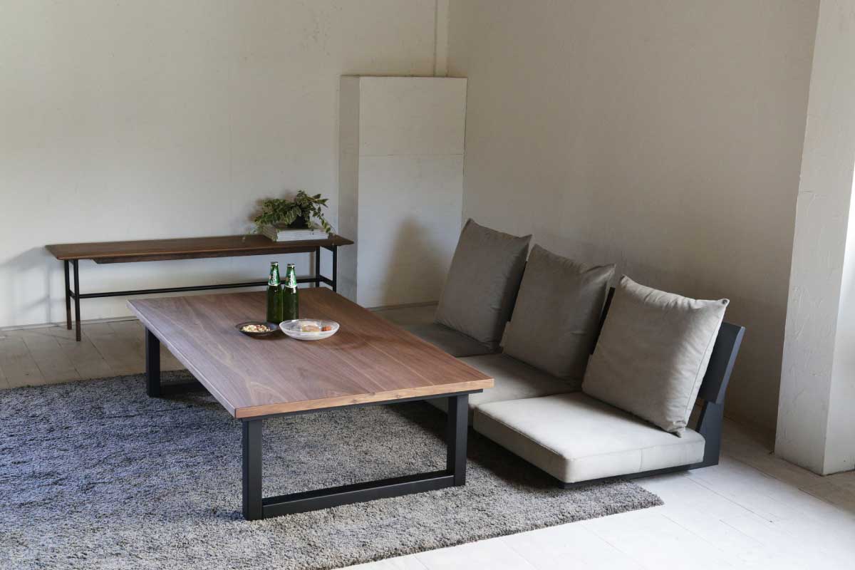 Nichibi Woodworks | SAI WalnutⅡ kotatsu table Walnut 180×90×38(cm)