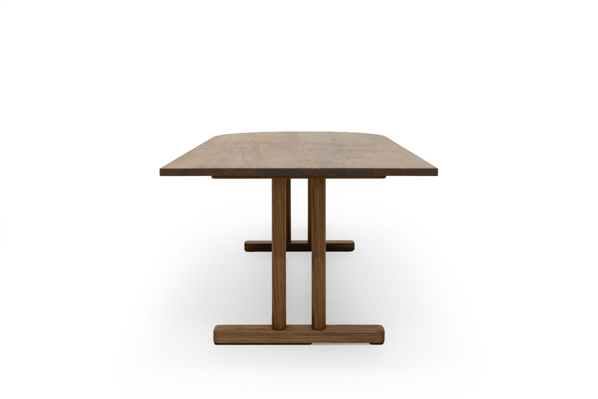 CHILL HALF OVAL LOW DINING TABLE W180cm × D90cm