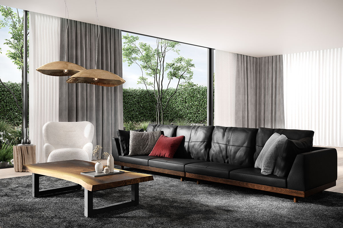 DANISH GRANDE SOFA ダブルアーム3シーター215
