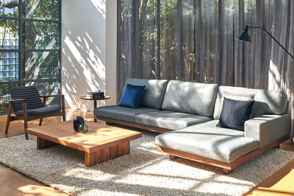 DANISH LOW LIVING TABLE W100cm x D100cm x H30cm
