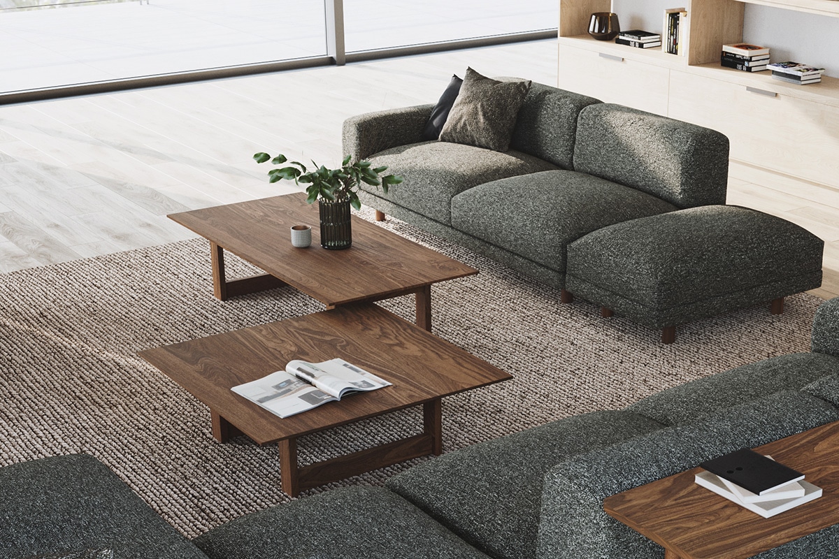 YU UT3 LIVING TABLE W120cm D65cm H35cm