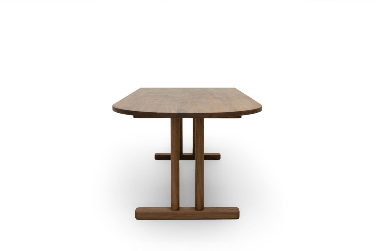 CHILL HALF OVAL LOW DINING TABLE W180cm × D90cm