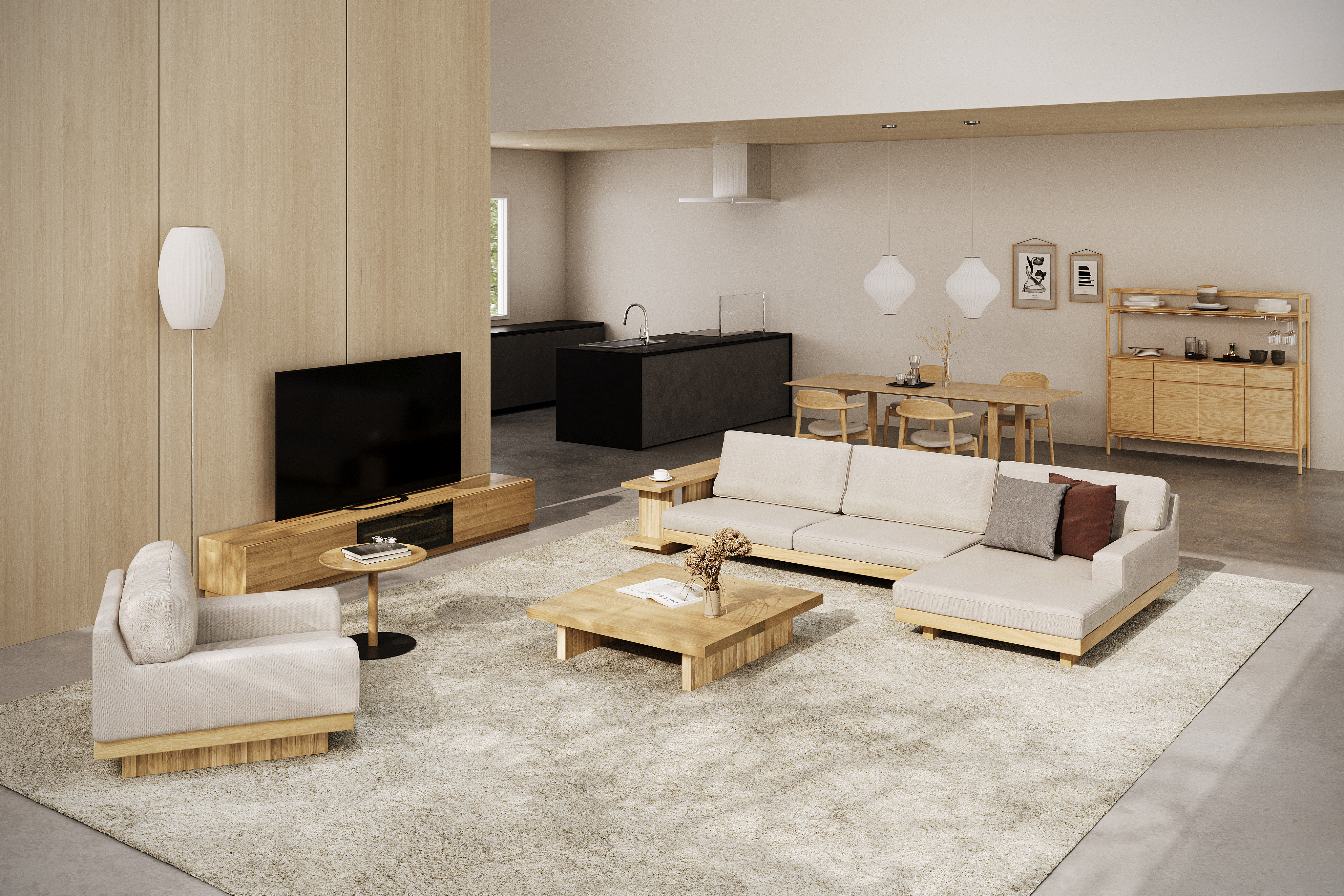 DANISH SOFA ワンアームカウチ90