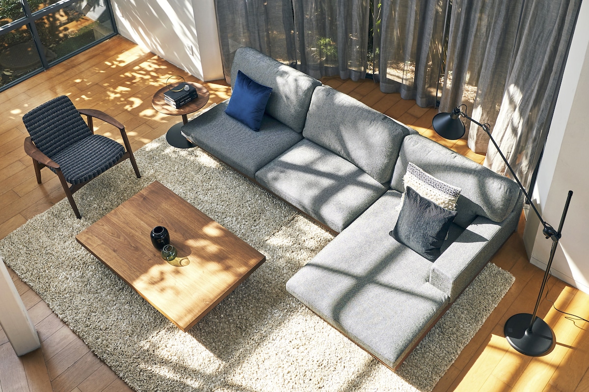 DANISH LOW LIVING TABLE W100cm x D100cm x H30cm