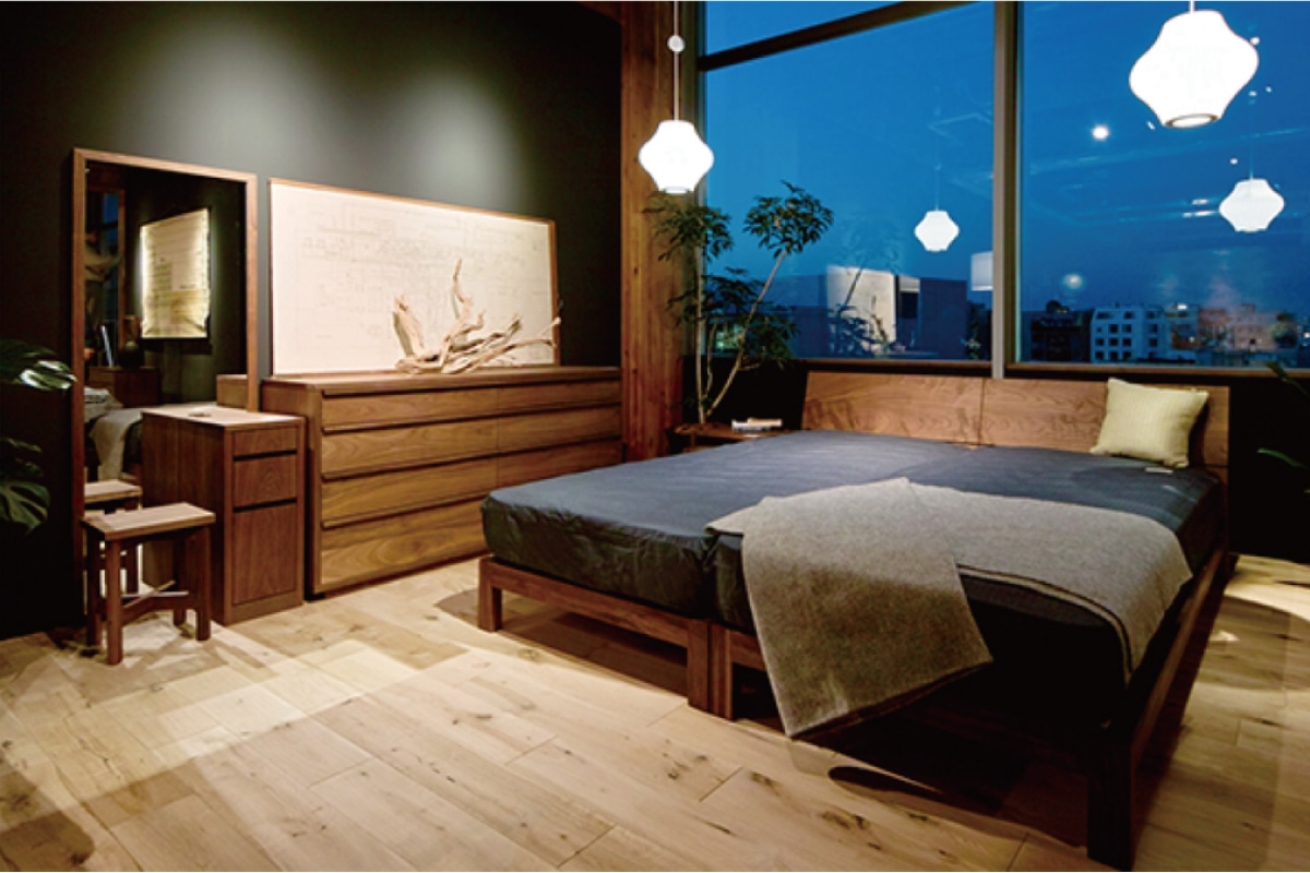 ONLINESHOP Limited Mattress+LUNA BED シングル2台木目通し(S2ATG)