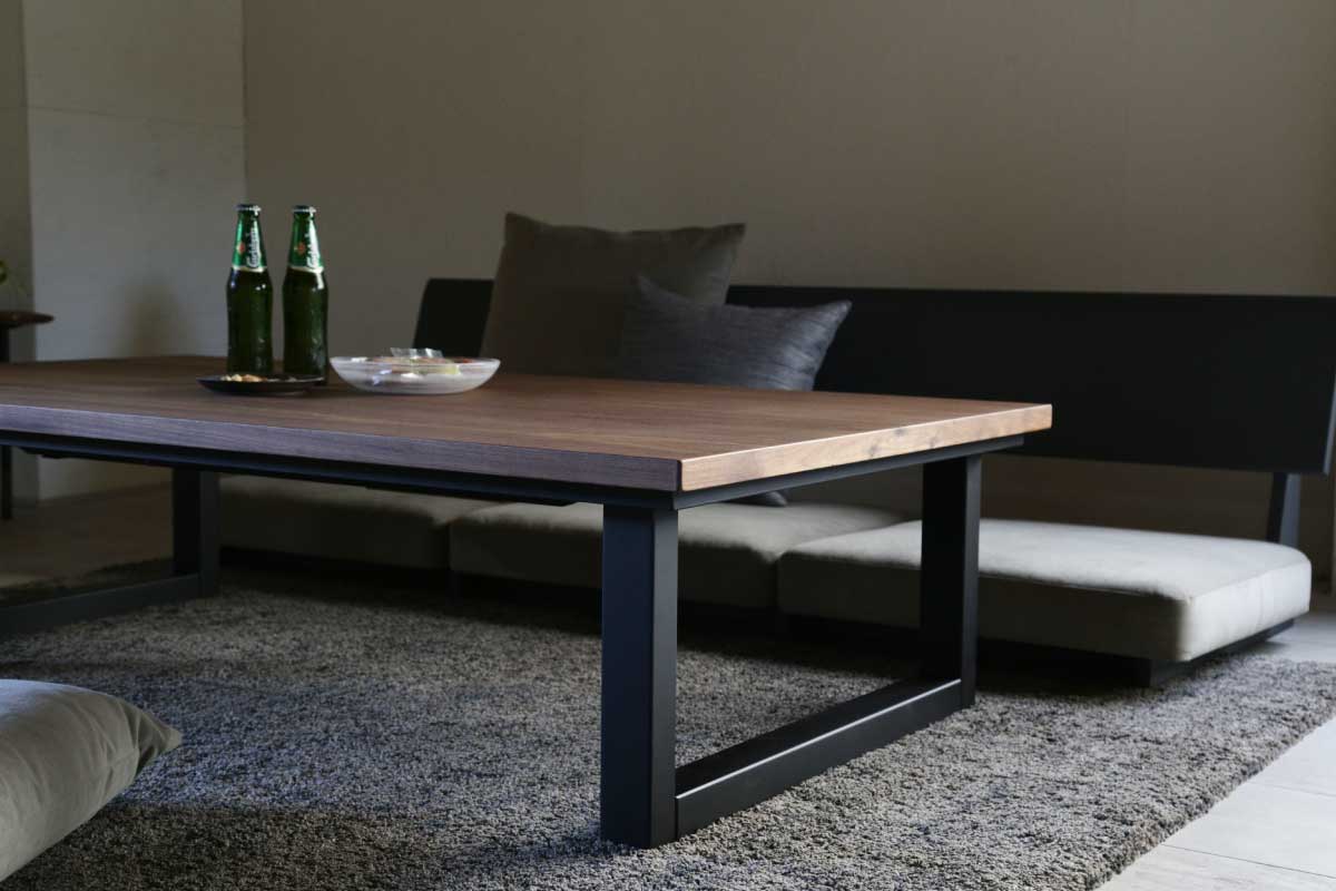 Nichibi Woodworks | SAI WalnutⅡ kotatsu table Walnut 180×90×38(cm)