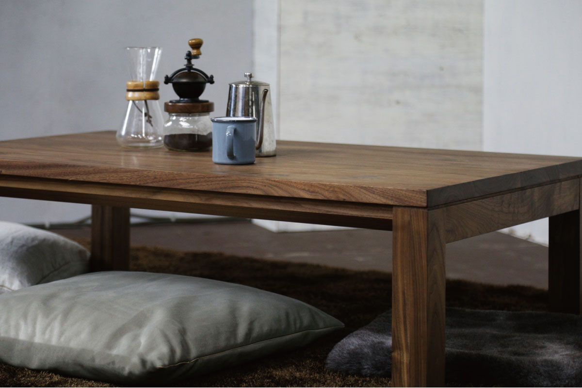 FolivorA | NOMBE kotatsu table(wood) ウォールナット 180×70(cm)