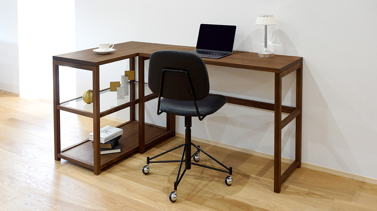 KAKTAS SHELF シェルフ:2段 W80 ガラス棚仕様