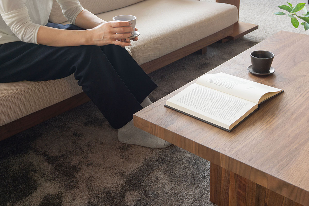 DANISH LOW LIVING TABLE W100cm x D100cm x H30cm
