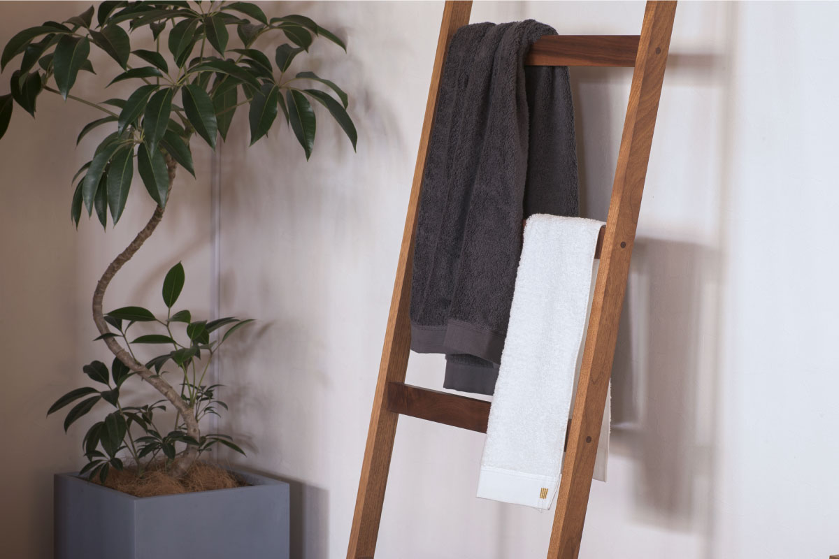 MASTERWAL BLISS TOWEL ダークグレー バスタオル(123×64cm)