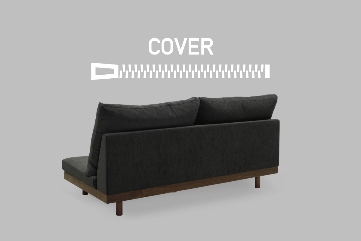 DANISH GRANDE SOFA BACK COVER シングルアーム2シーター159