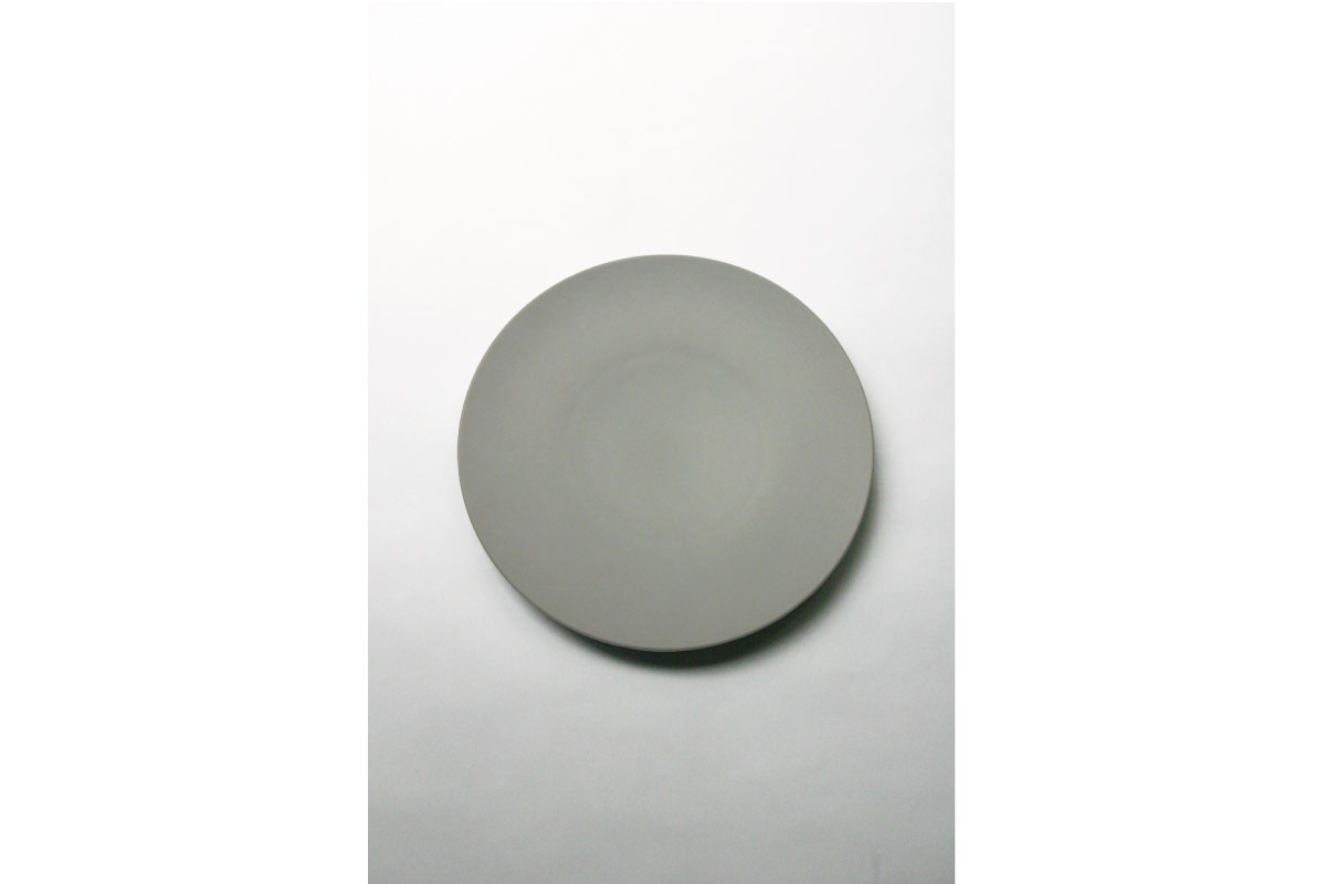 SyuRo |  炻器 plate グレー L